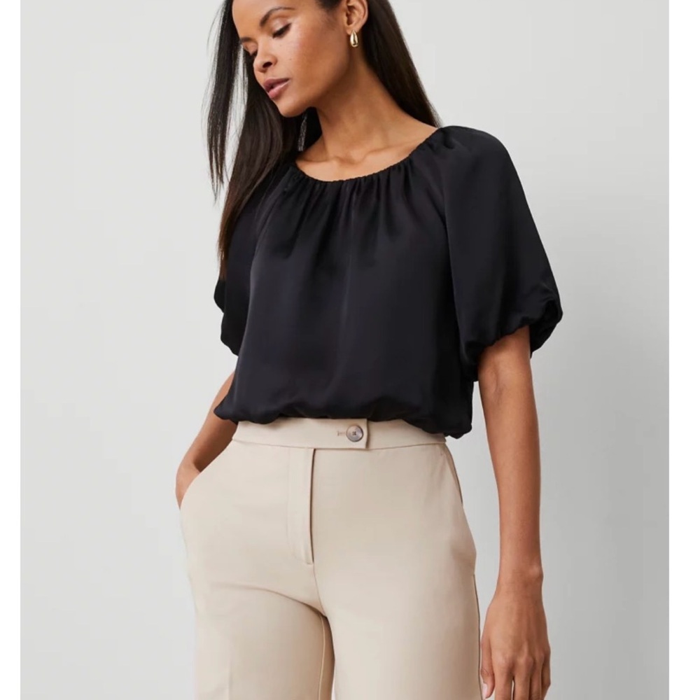 Ann Taylor Bubble Hem Top